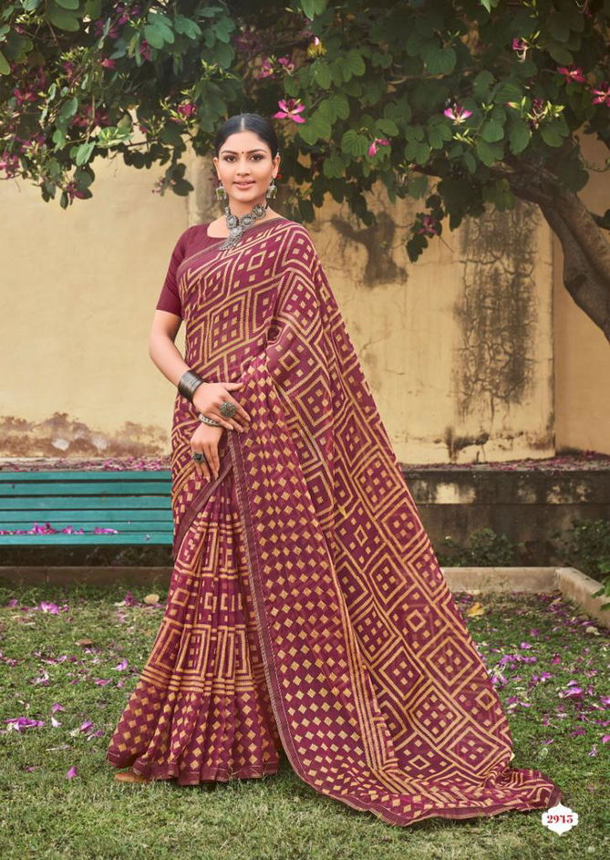 Lt Sakhi Fancy Ethnic Wear Printed Wholesale Chiffon Sarees
